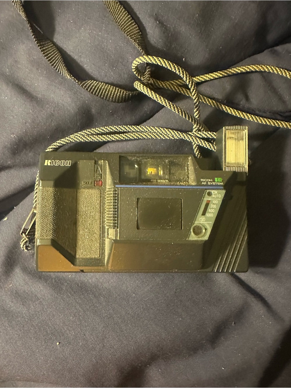 Vintage Point-and-Shoot Film Camera - Black Ricoh untested